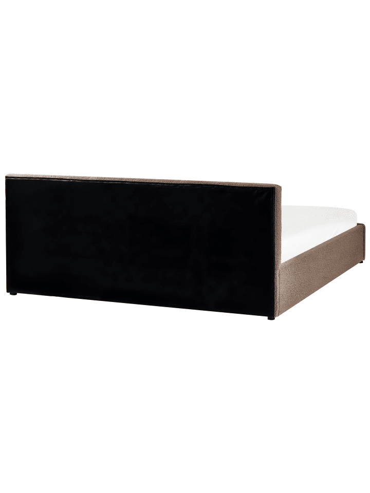 Beliani Doppelbett BOUSSE in Beige - (W) 191 x (H) 79 x (L) 219 cm günstig kaufen onesize
