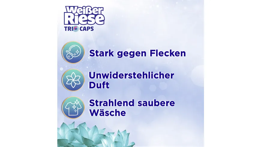 Weißer Riese Vollwaschmittel Universal Trio-Caps Floral Sensation Lotus 216 g