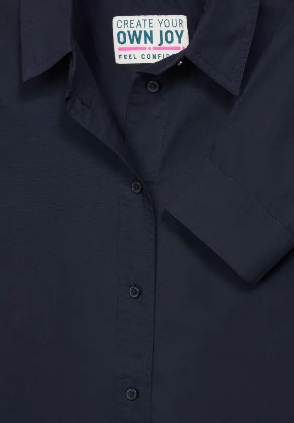 CECIL Unifarbene Baumwollbluse