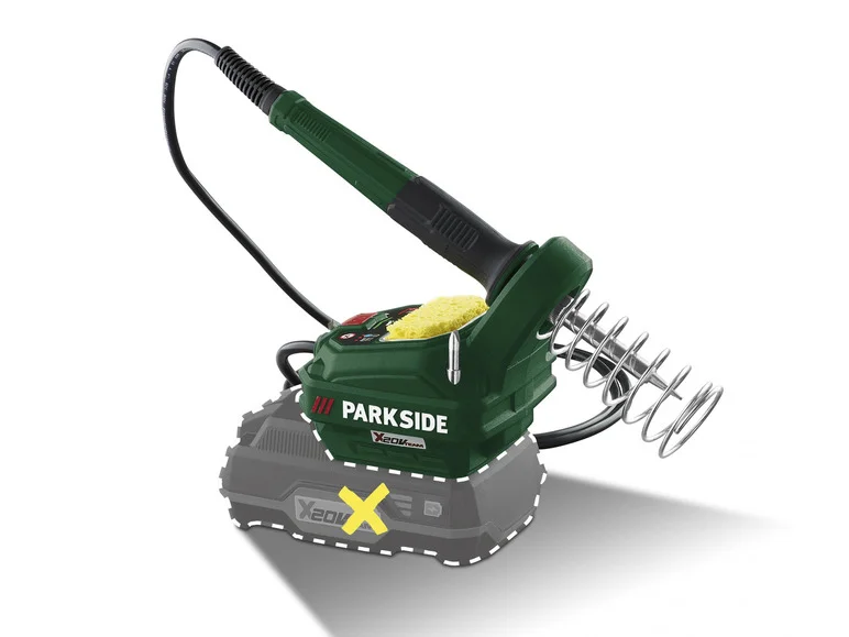 Estação PARKSIDE® com alimentação por bateria de 20V PLSA 20 Li B2 ou pistola com PHPA 20- Li A1