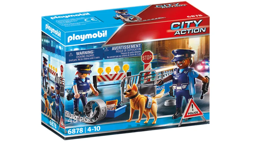 PLAYMOBIL 6878 - City Action - Polizei-Straßensperre