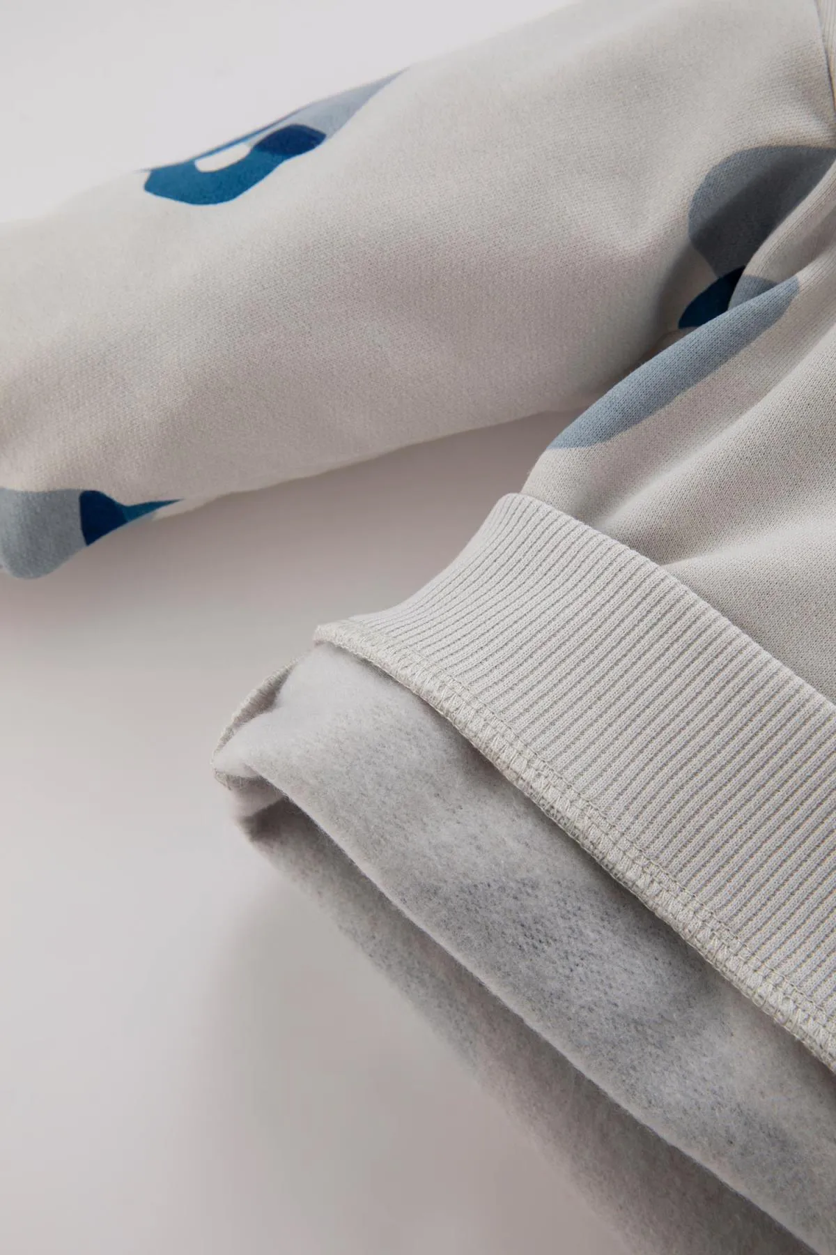 DeFacto  Gemustertes Sweatshirt-Jogginghose-Set für Babys, 2-teilig