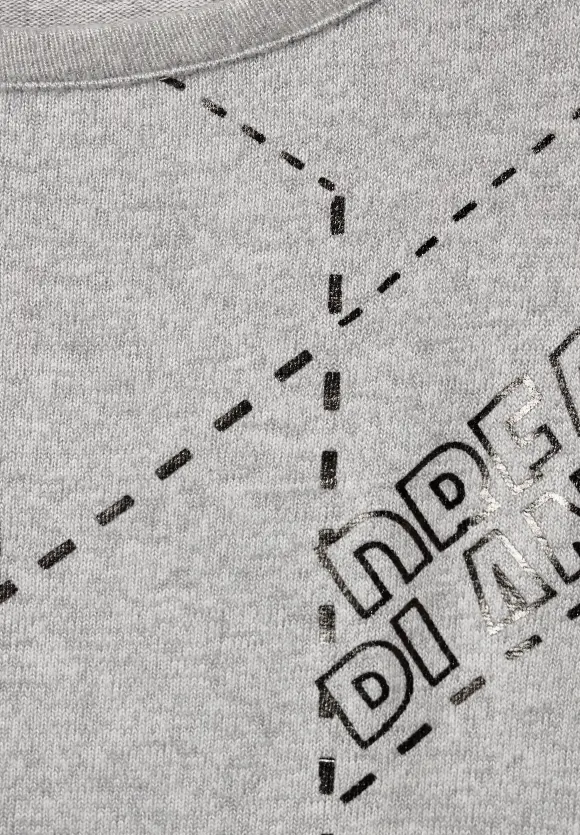 CECIL Langarmshirt mit Folienprint