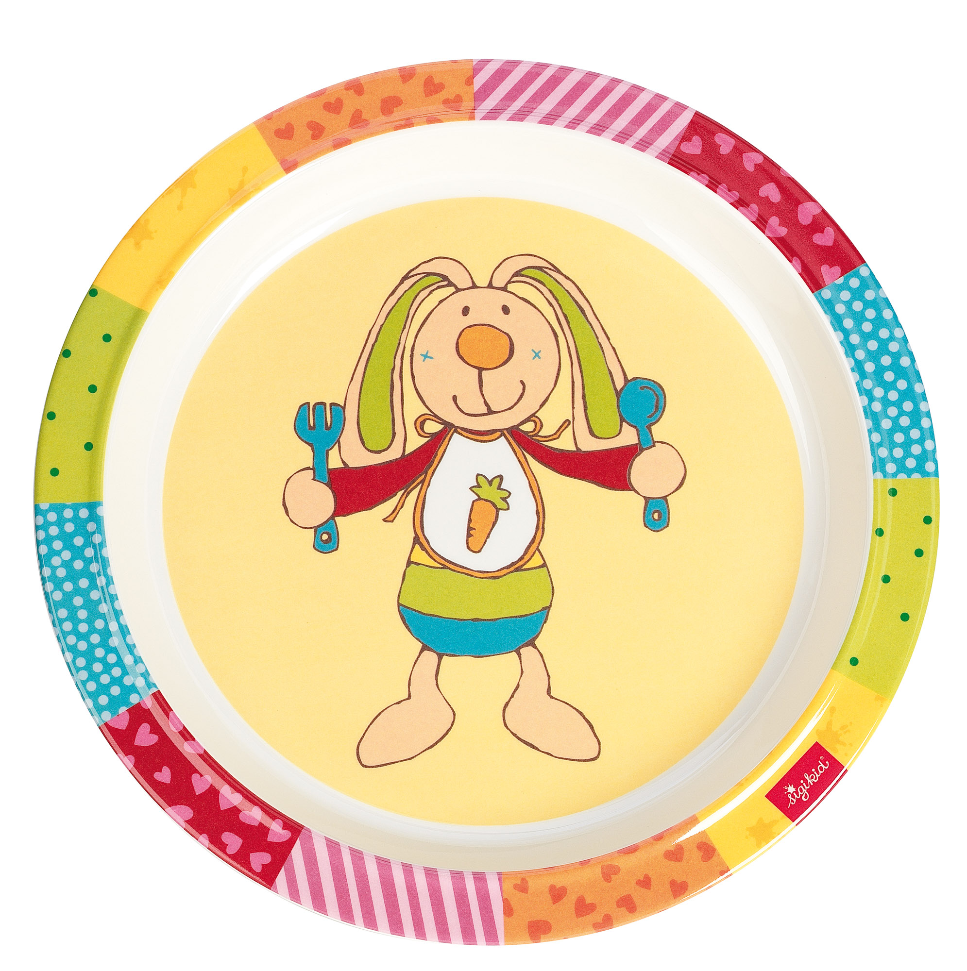 Kinder Teller Hase RainbowRabbit, rPET