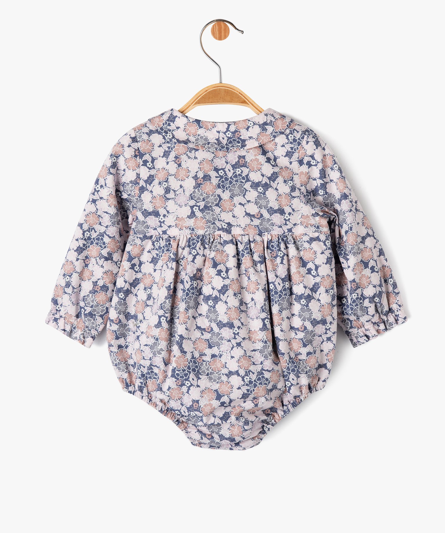 Ensemble 2 pièces barboteuse + collants chauds bébé fille... rose | GEMO