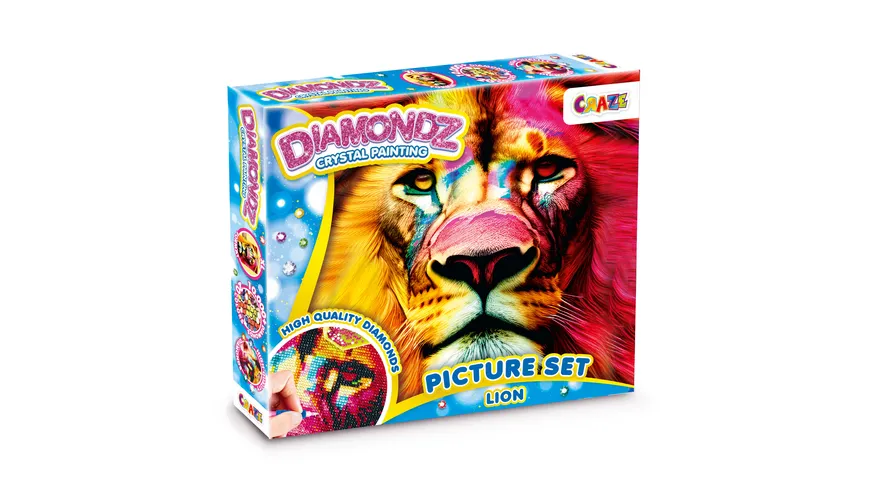 DIAMONDZ CRSYTAL PAINTING Picture Set Löwe