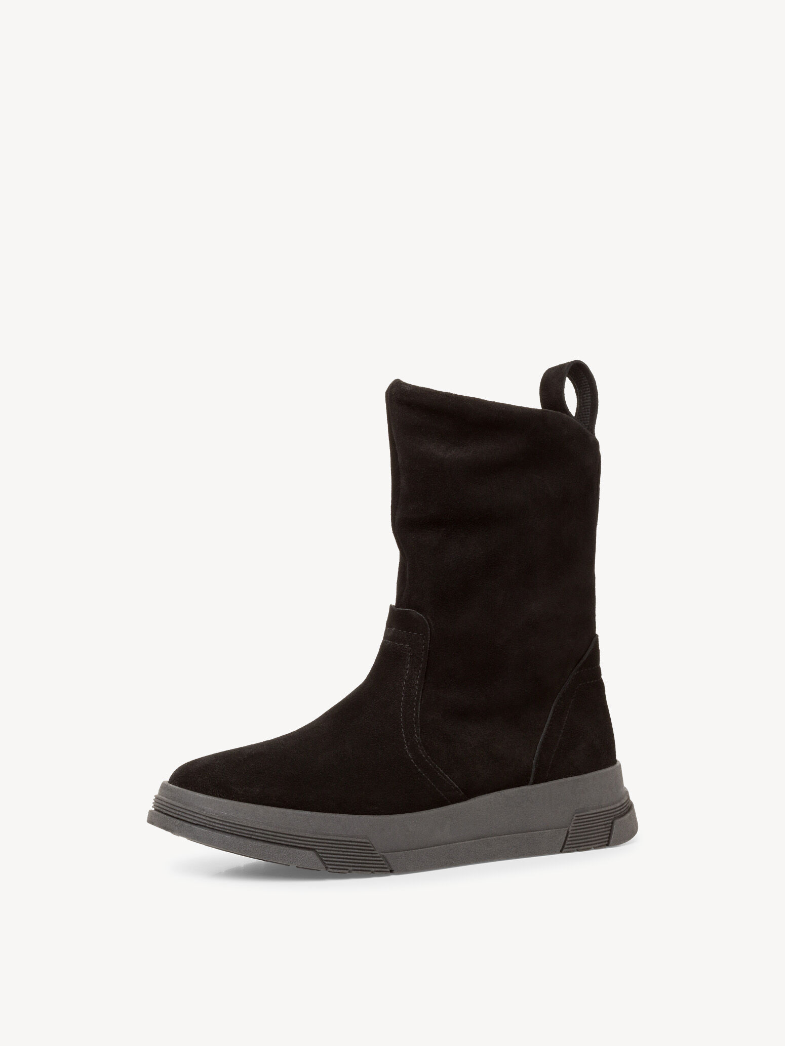 Bottine en cuir - noir