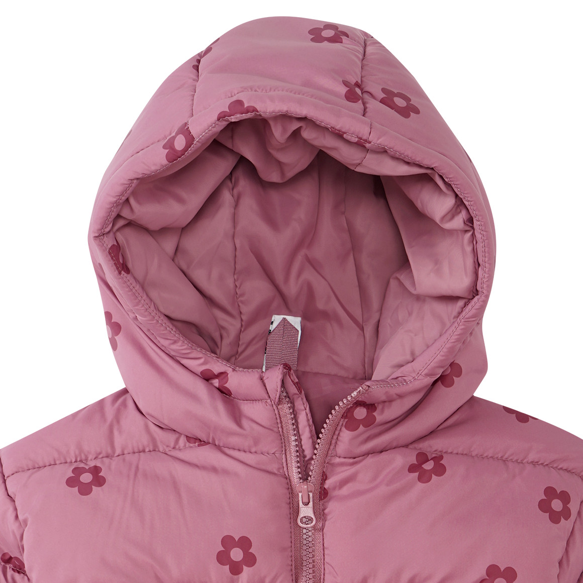 Mädchen Steppjacke mit Blumen-Allover
