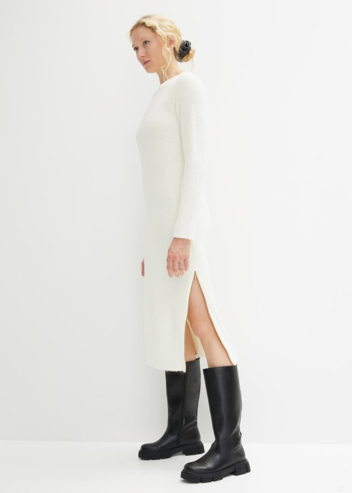 Strickkleid mit Reißverschluss