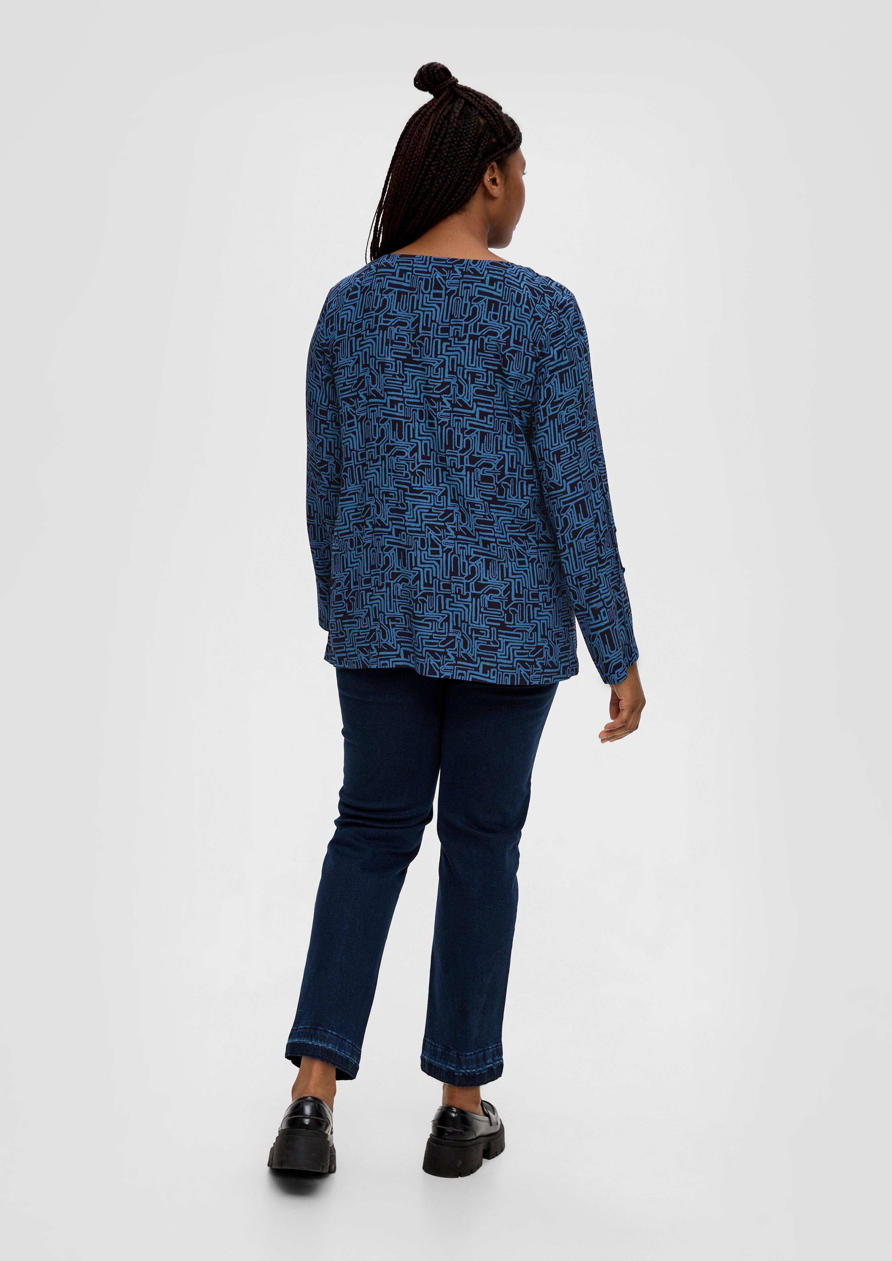 Crêpe-Bluse aus Viskose  2136431-59A1