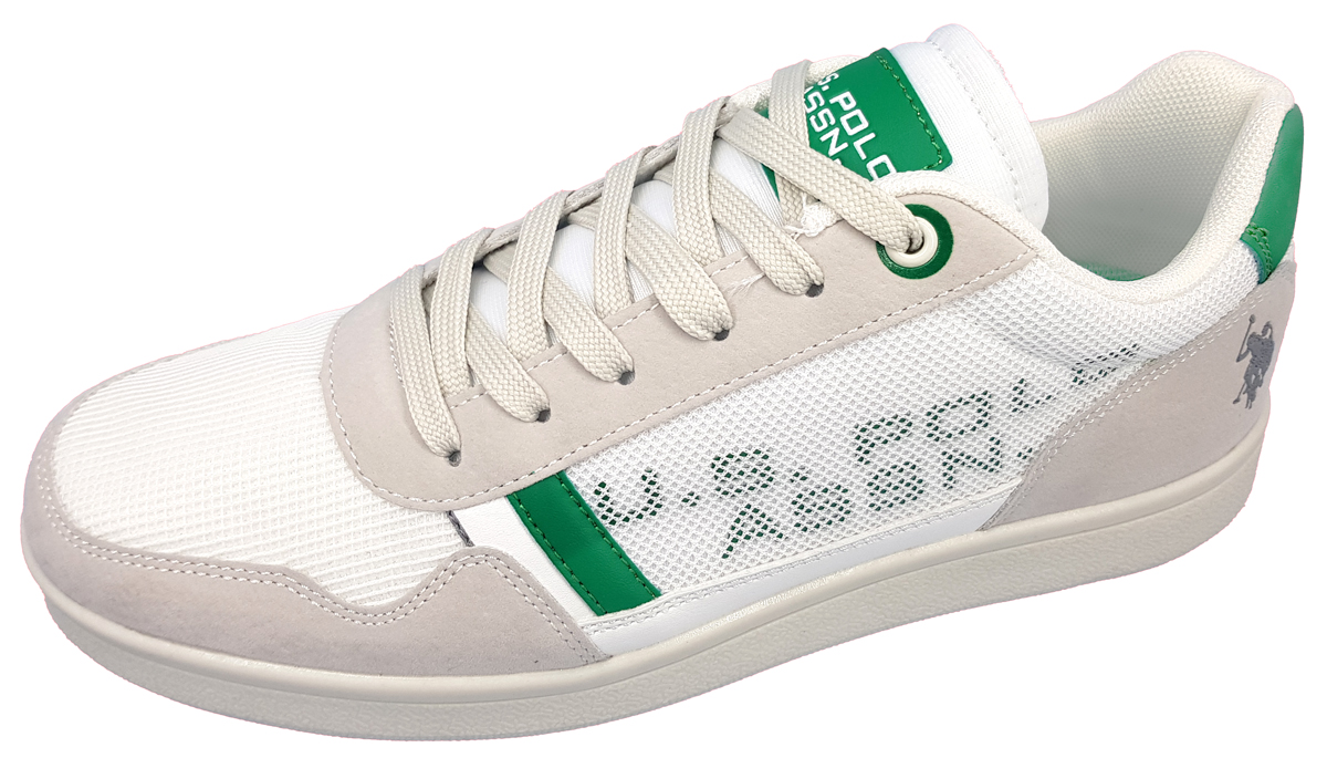 US Polo Alcor002-WHI/GRE01 Weiß white/ green