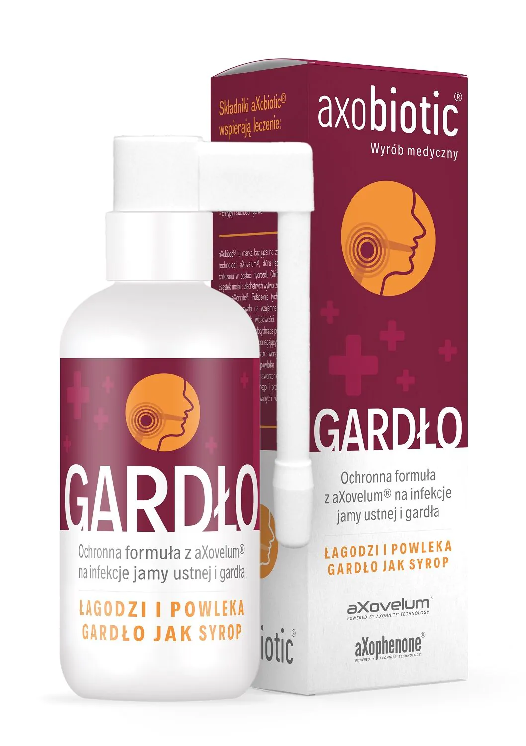 Axobiotinis gerklės purškalas