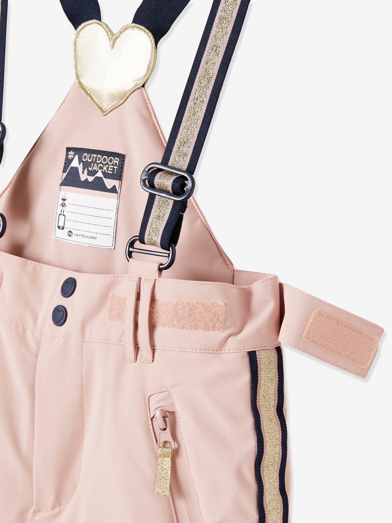 Vertbaudet Mädchen Skihose mit Recycling-Wattierung - rosa
