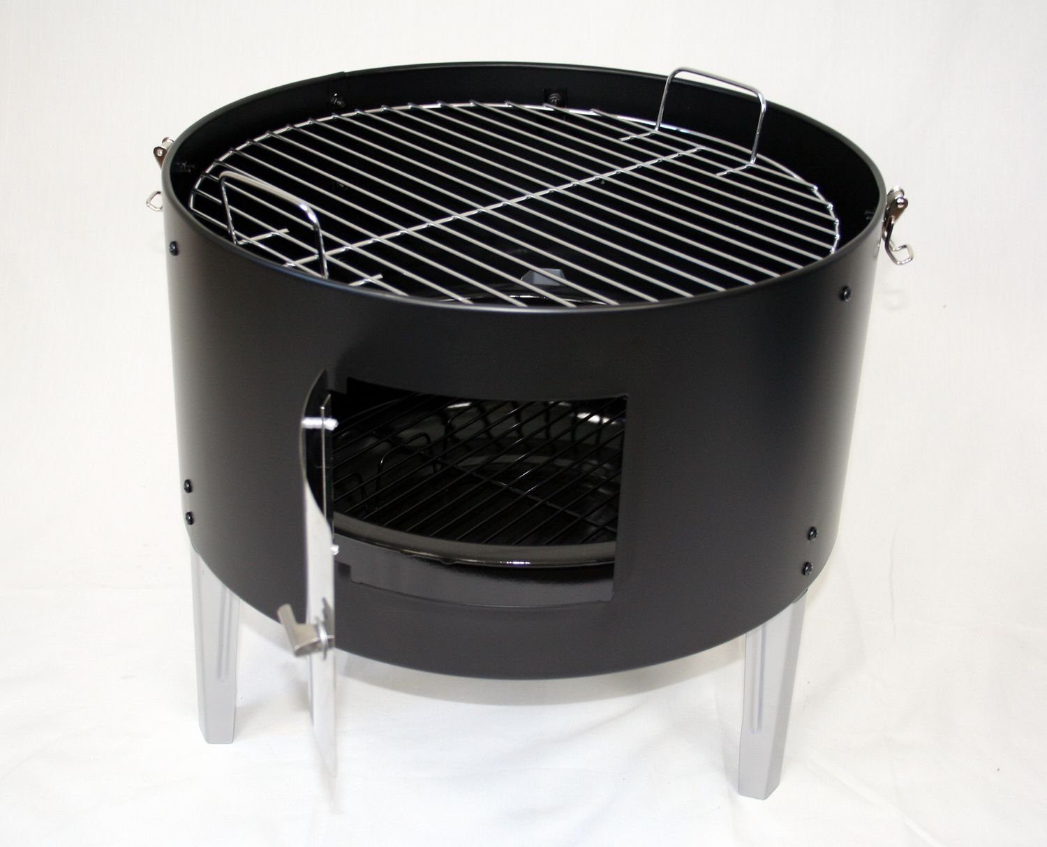 WAGNER Holzkohlegrill RS 400, Räucherofen, Smoker & Holzkohlegrill