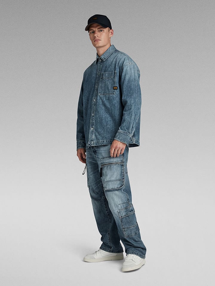 G-Star Jeansjacke in Blau günstig kaufen