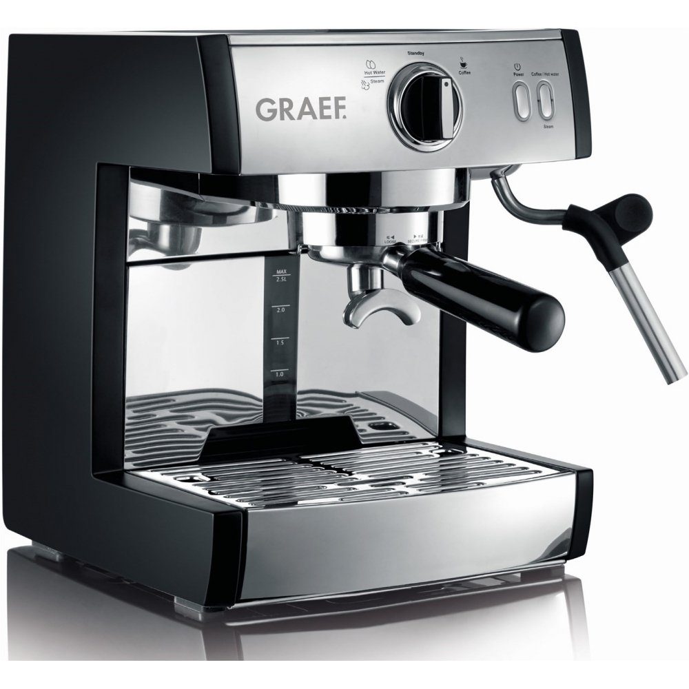 Graef Siebträgermaschine Pivalla ES 702 - Espressomaschine - edelstahl/schwarz