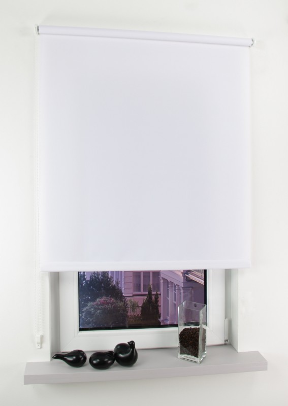 Powertec Bella Casa Seitenzugrollo Easy, weiß, 180 x 62 cm