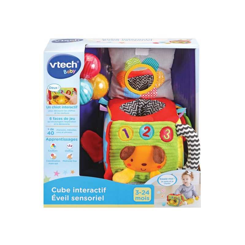 Cube interactif éveil sensoriel Vtech
