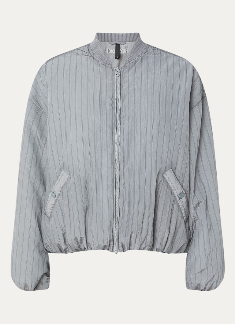Giacca bomber 10DAYS con tasche laterali e stampa a righe