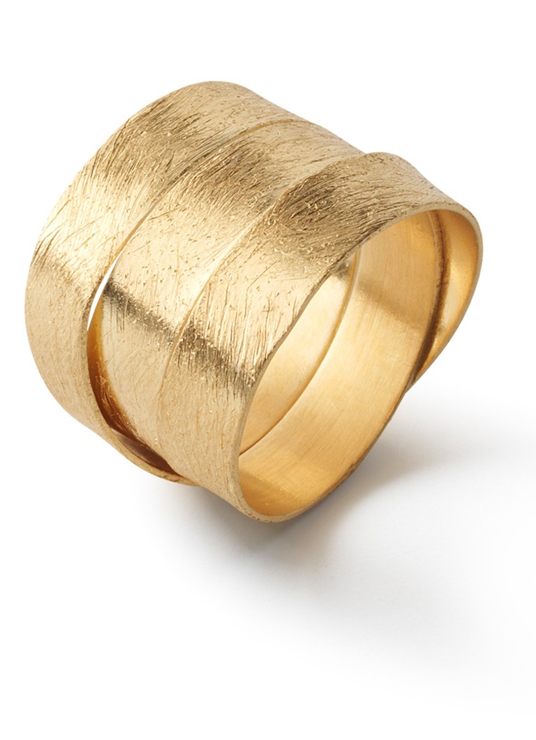 Inel Leila de la Casa Jewelry, placat cu aur, mărimea 56.