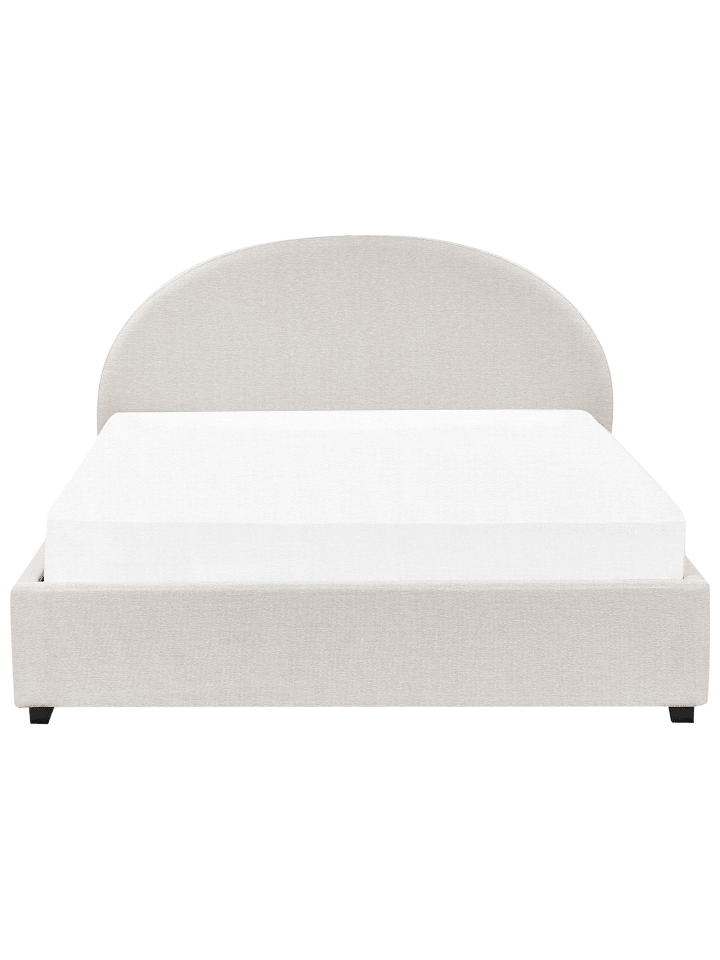 Beliani Doppelbett VAUCLUSE in Beige - (W) 174 x (H) 112 x (L) 214 cm günstig kaufen onesize