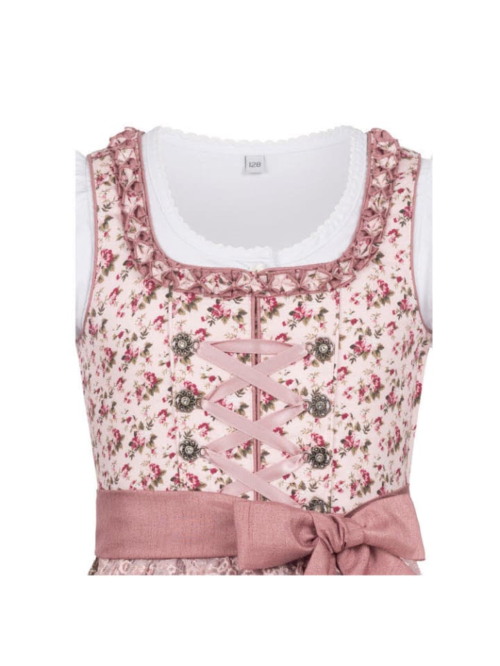 Nübler Kinderdirndl 3-teilig Matilda in Rosé günstig kaufen