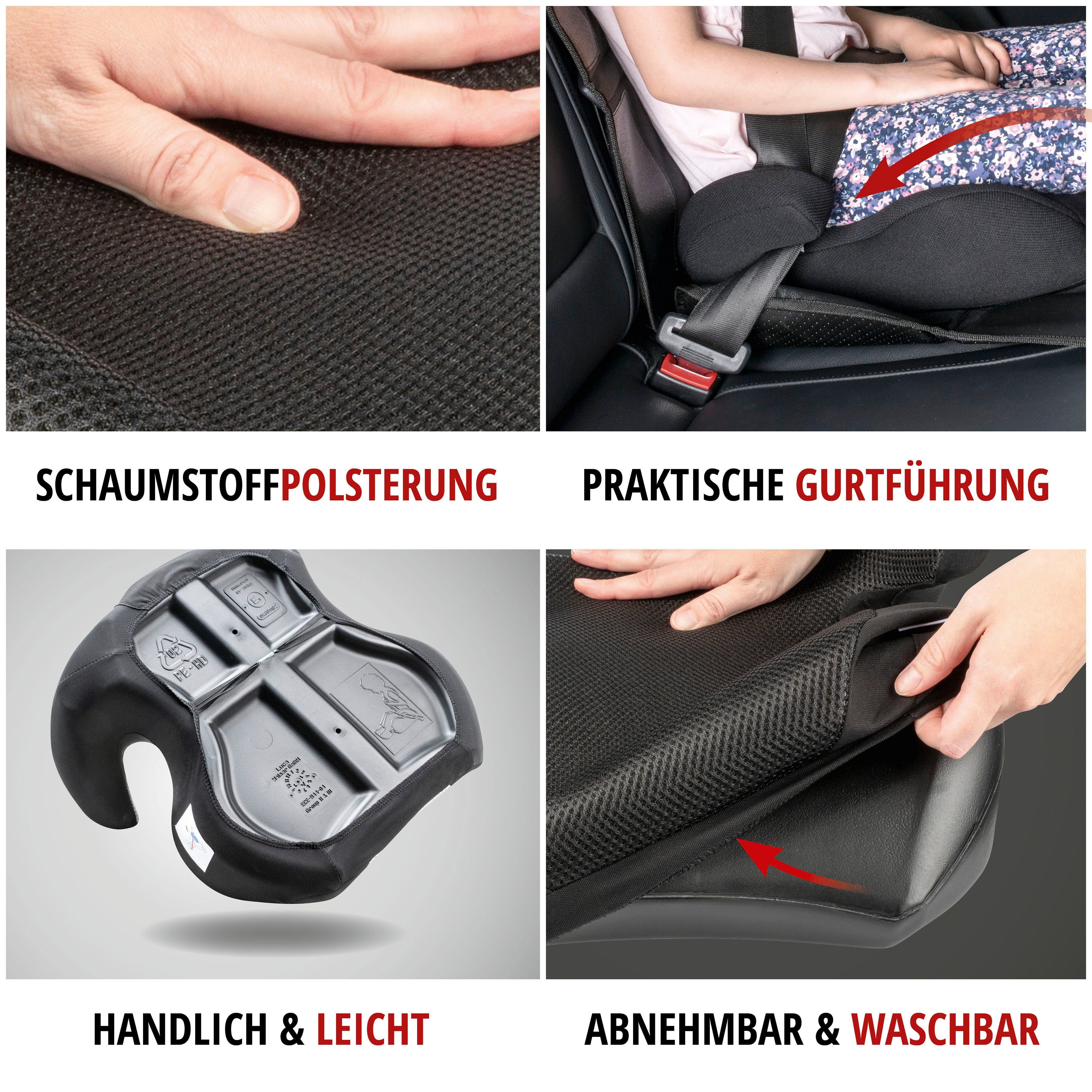 WALSER Kindersitzerhöhung Lino, ab: 15 kg, bis: 36 kg, für Kinder von 15-36 kg