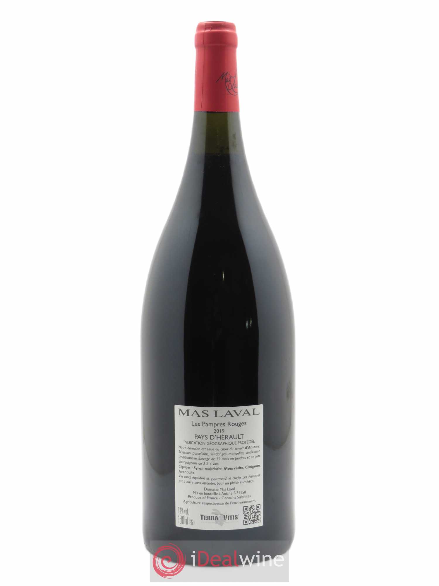 IGP Pays d'Hérault Mas Laval Les Pampres Joël Laval  2019 - Lot de 1 Magnum