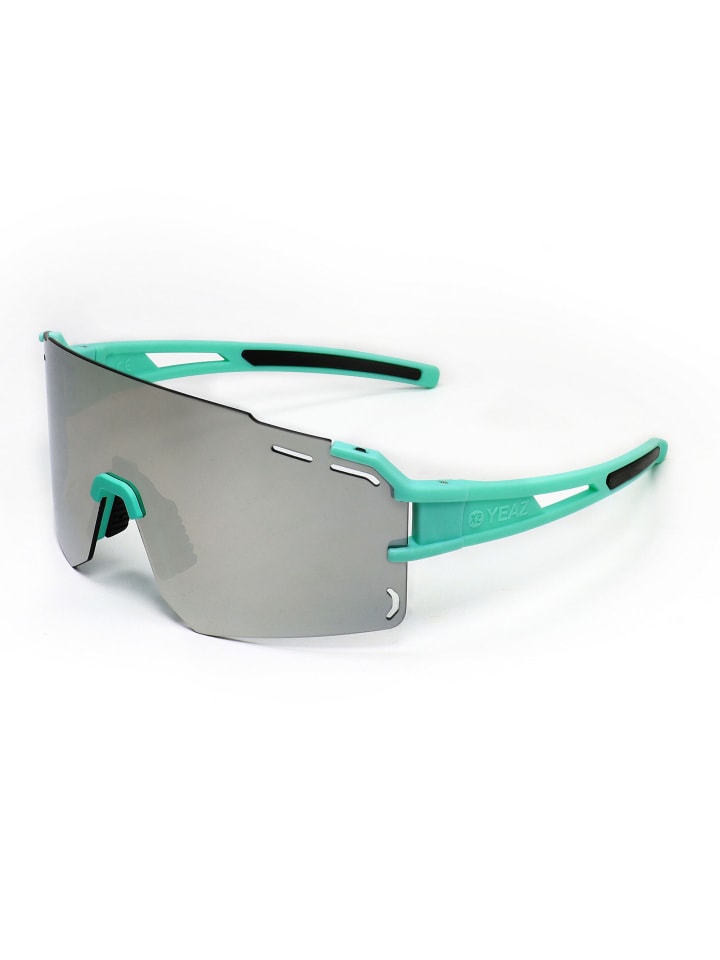 YEAZ SUNCRUISE Sport-Sonnenbrille Grün in grün / silber günstig kaufen onesize