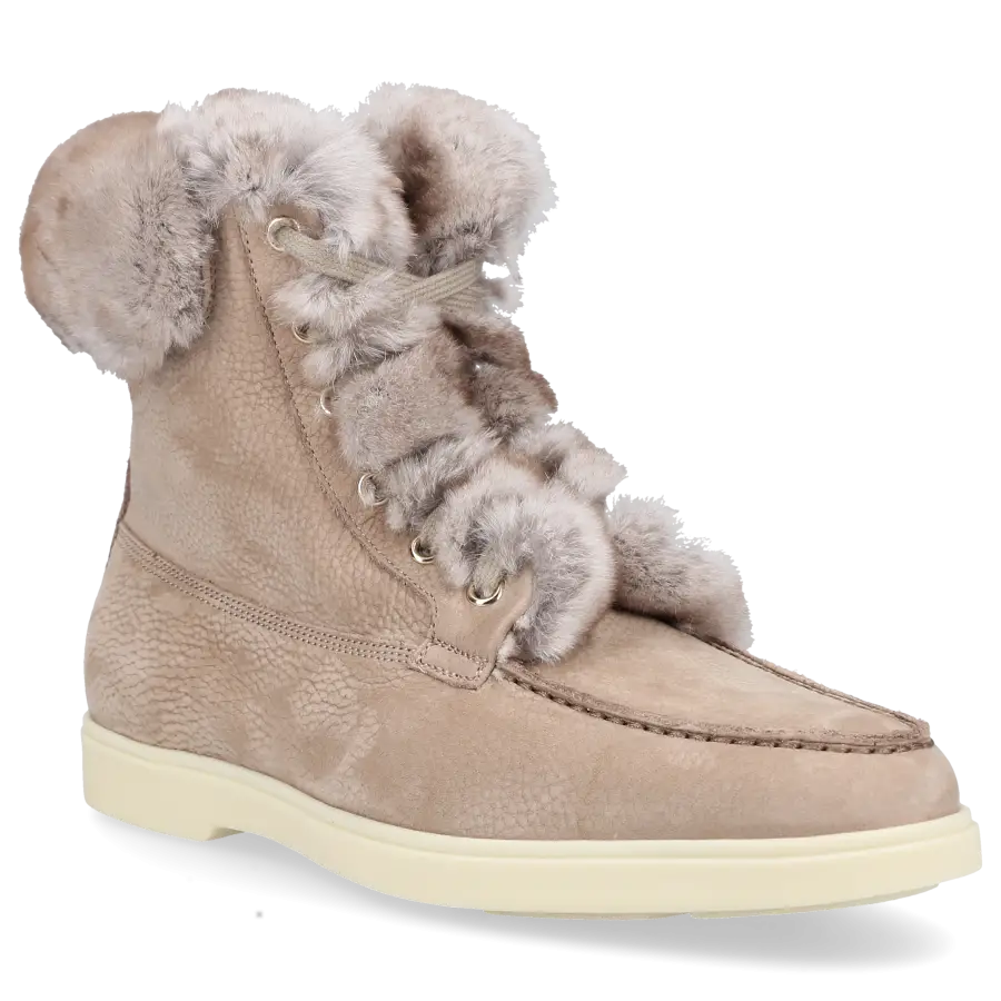Santoni - Stiefeletten 59753 Nubukleder - grau