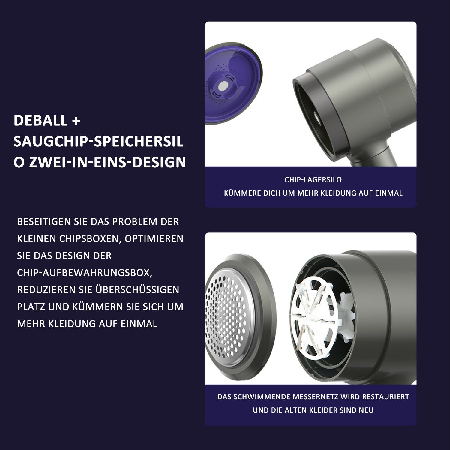 TOPMELON Fusselrasierer Elektrisch Fusselentferner Fusselrasierer USB Auflad
