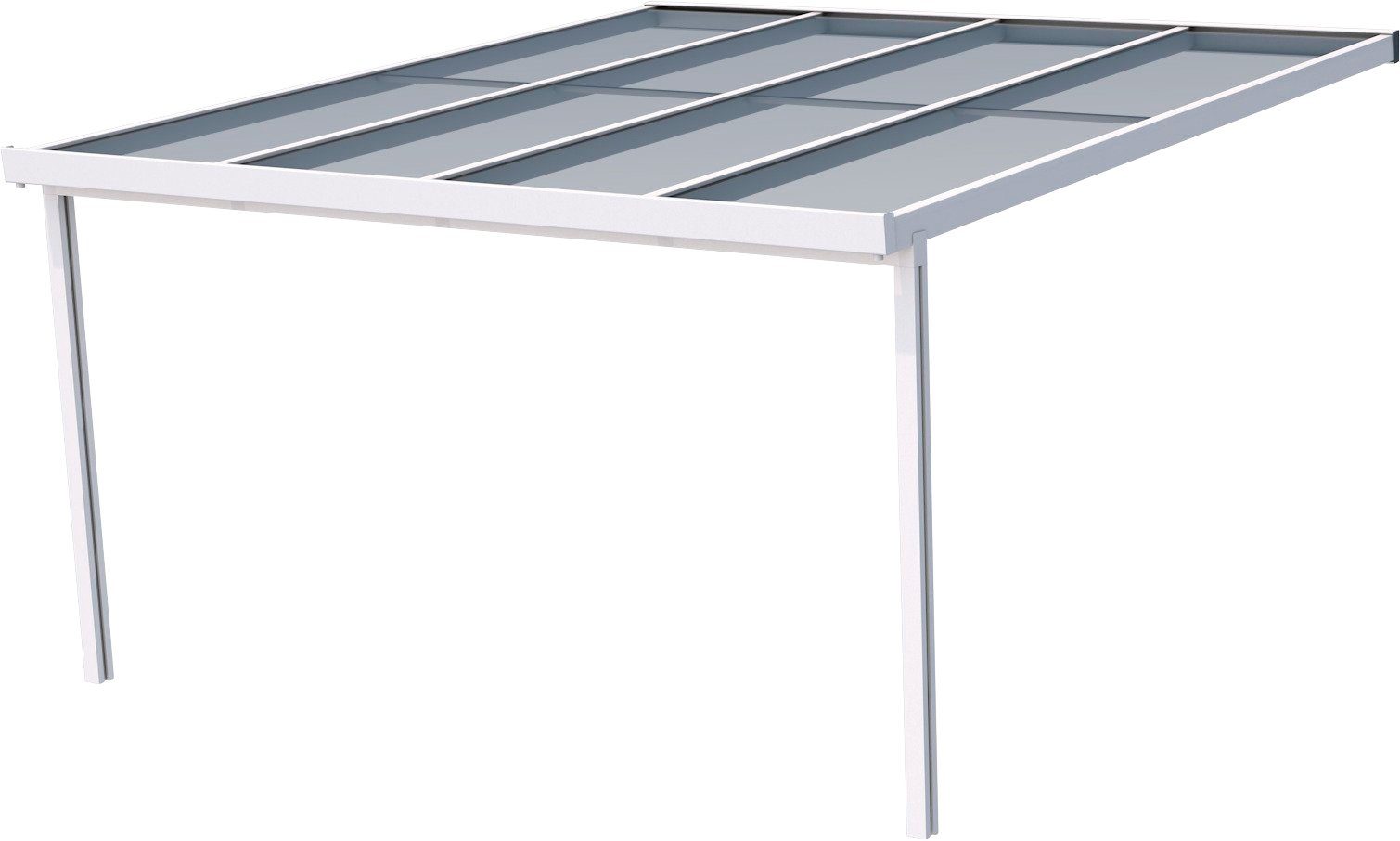 GUTTA Terrassendach Premium, BxT: 410,2x406 cm, Bedachung Dachplatten, BxT: 410x406 cm, Dach Acryl Klima blue