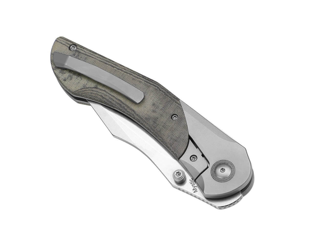 Mystic Titanium Micarta Green