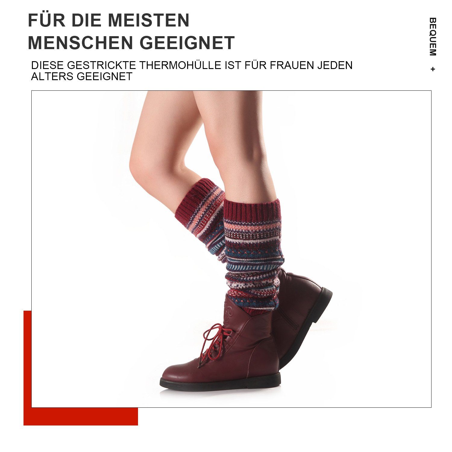 MAGICSHE Beinstulpen Stulpen Damen Lange Beinwärmer Gestrickte Leg Warmers