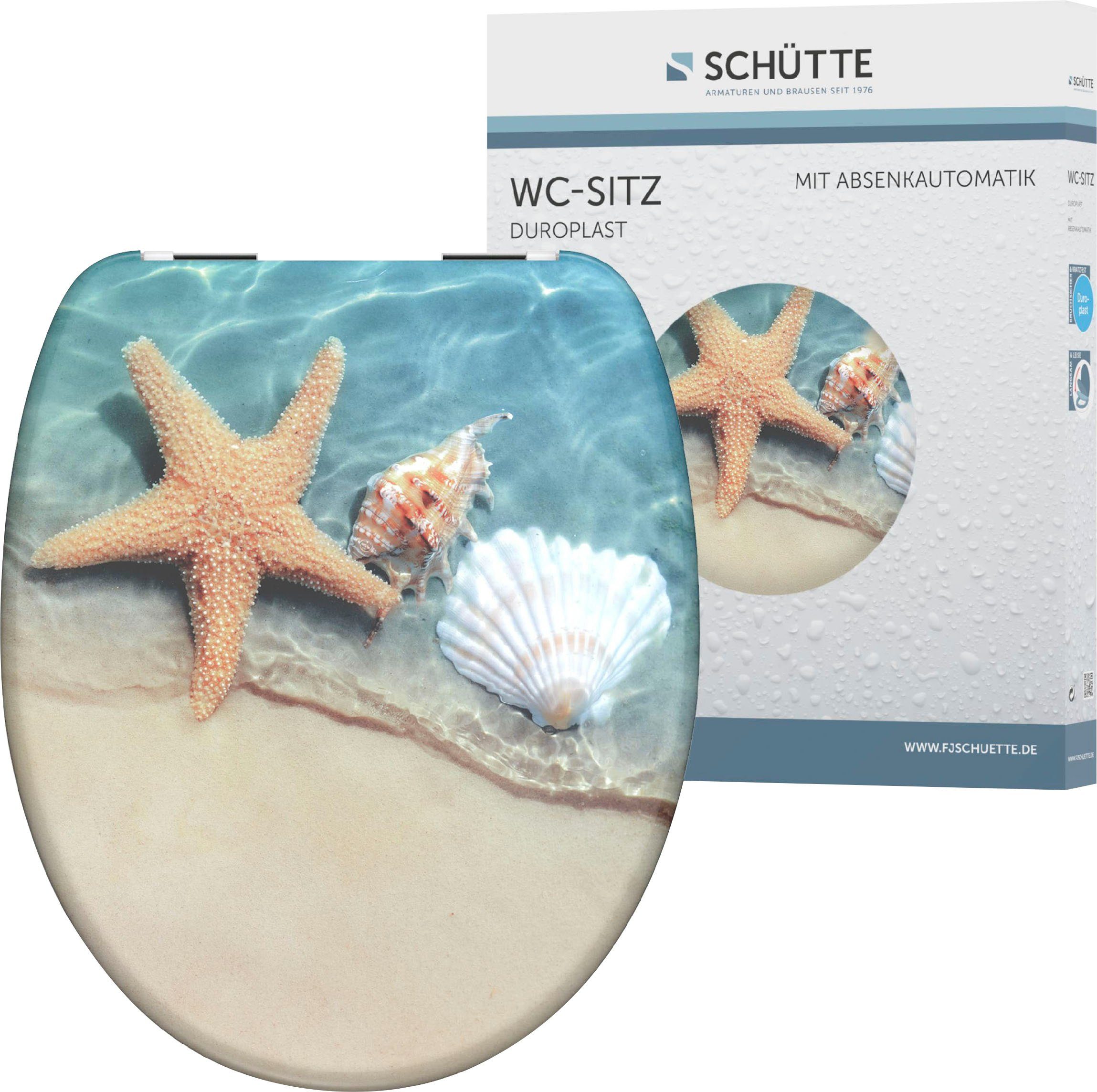 Schütte WC-Sitz BEACH, bruchsicher und kratzfest, Absenkautomatik, Standardmaß