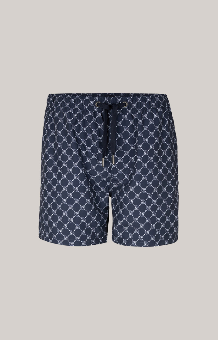 Cornflower Badeshorts Mykonos in Navy gemustert