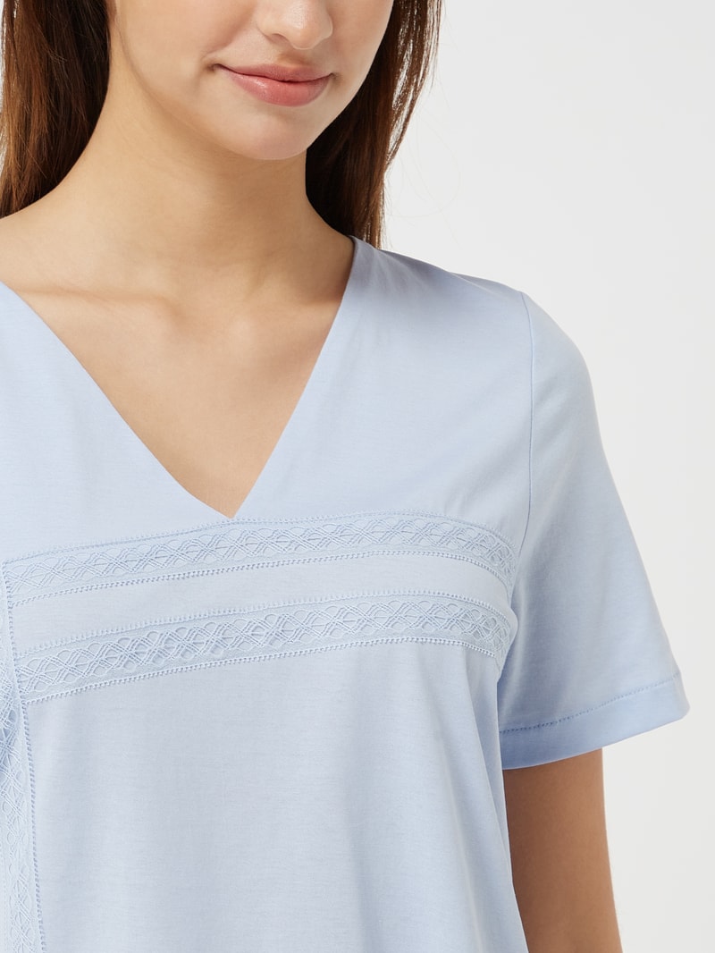 Pyjama aus Baumwolle Modell 'Fiora' in bleu
