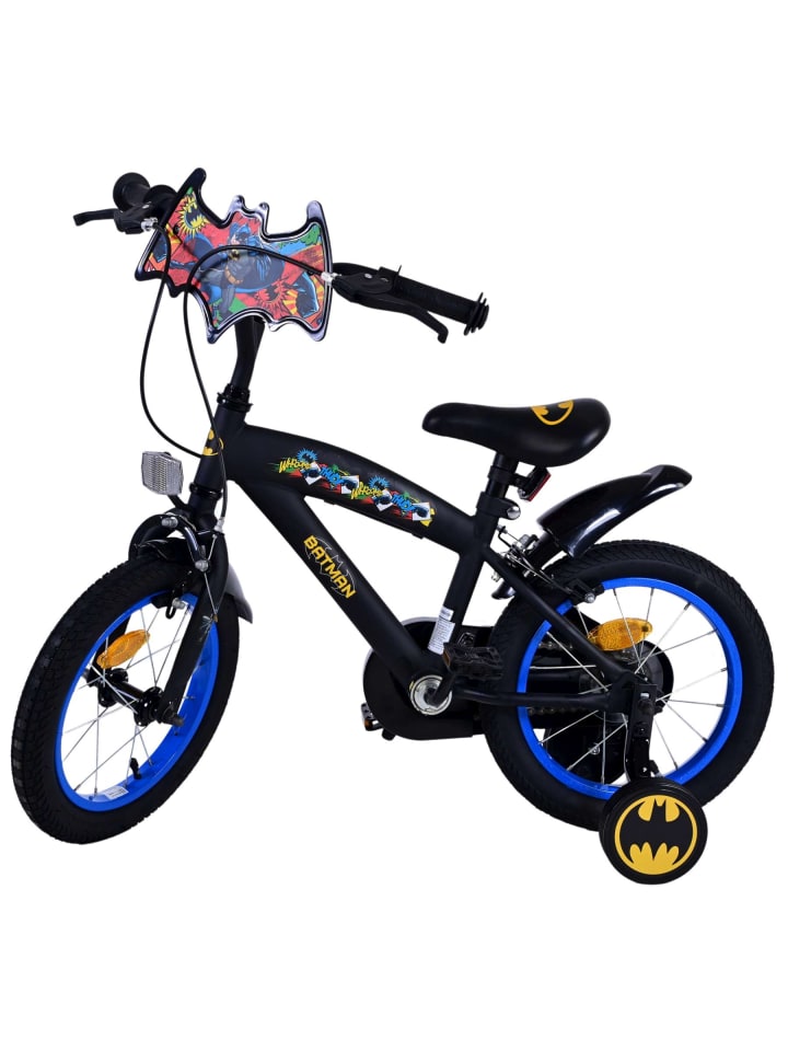 Volare Kinderfahrrad Batman für Jungen 14 Zoll Kinderrad in Schwarz Fahrrad 4 Jahre günstig kaufen onesize