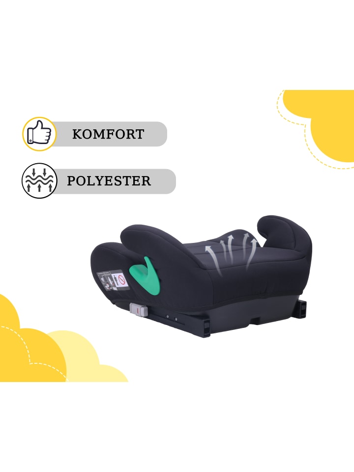 Yalion Kindersitzerhöhung ECE R129 Yalion in Schwarz - i-Size (6-10 Jahre) günstig kaufen onesize