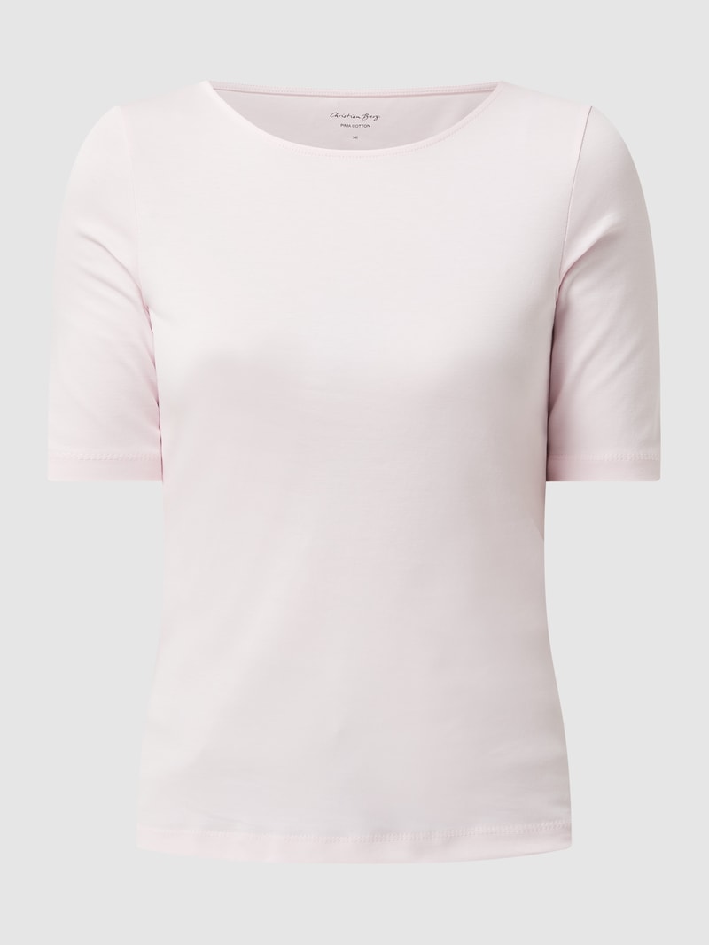 T-Shirt mit 1/2-Arm in hellrosa