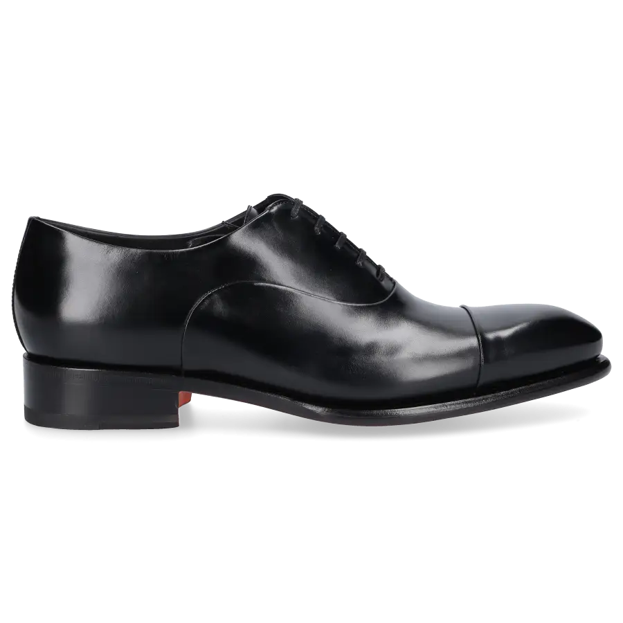 Santoni - Businessschuhe Oxford 12621 Kalbsleder - schwarz