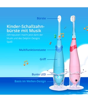 AILORIA Bubble Brush Sonic Toothbrush Set Pink Elektrische Zahnbürste-1 Stk