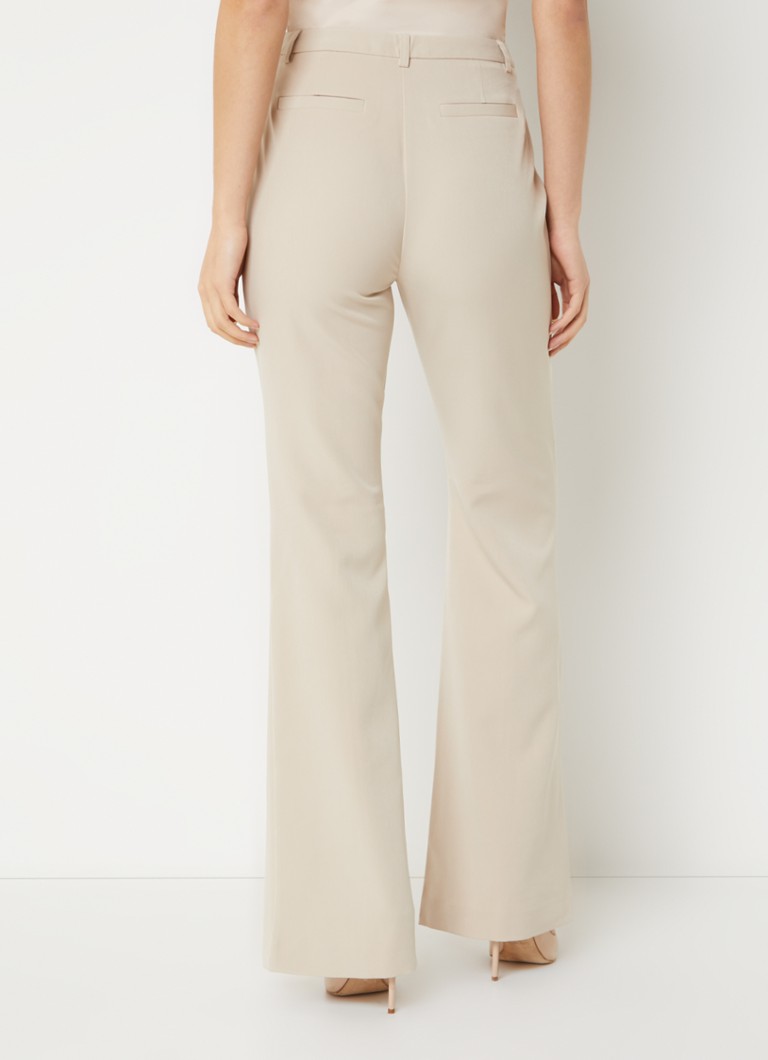 Pantaloni evazați cu talie înaltă și cusături de la NIKKIE Famke