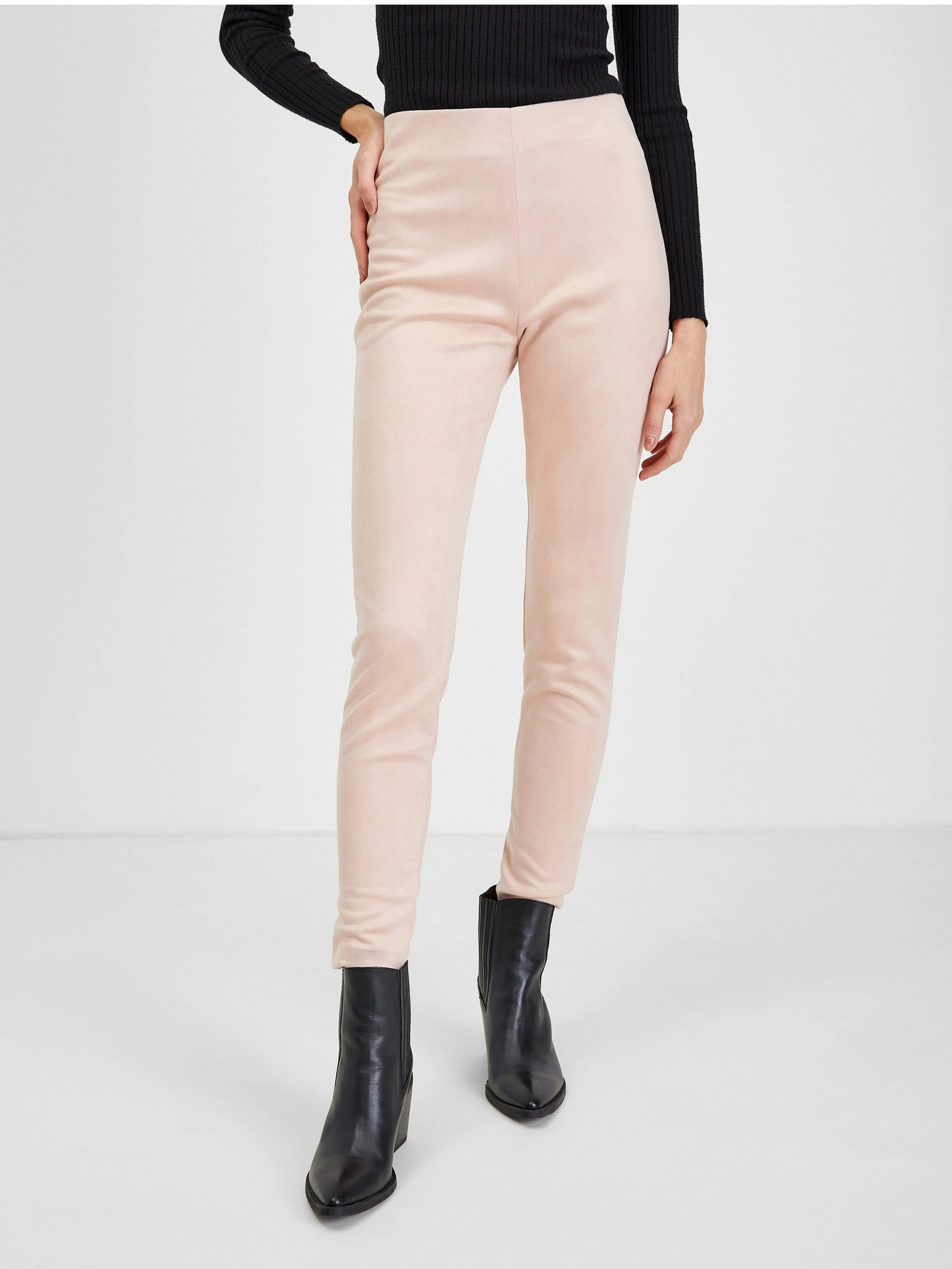 Hellrosa Damenhosen Wildleder ORSAY