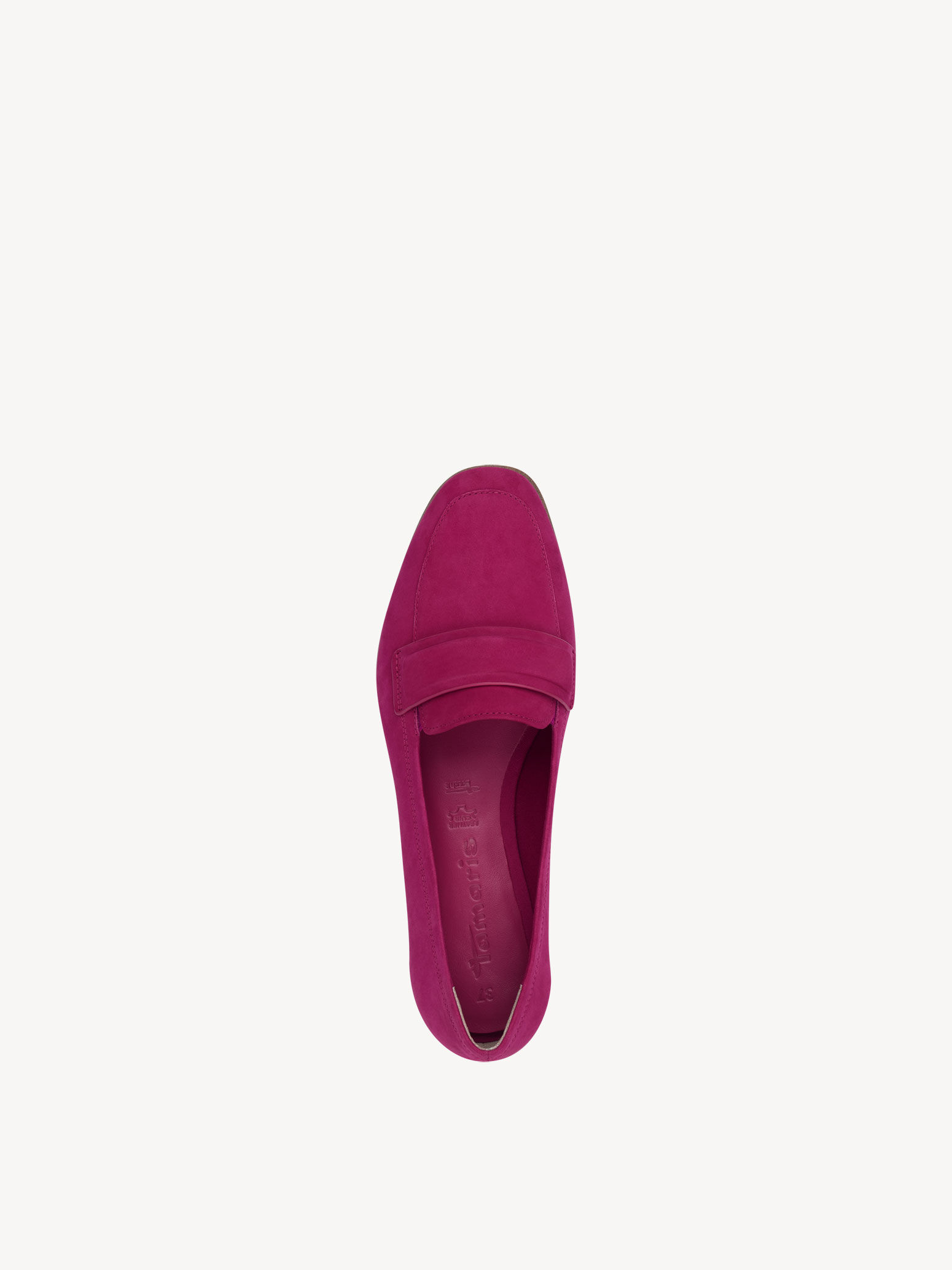 Slipper en cuir - rose fuchsia