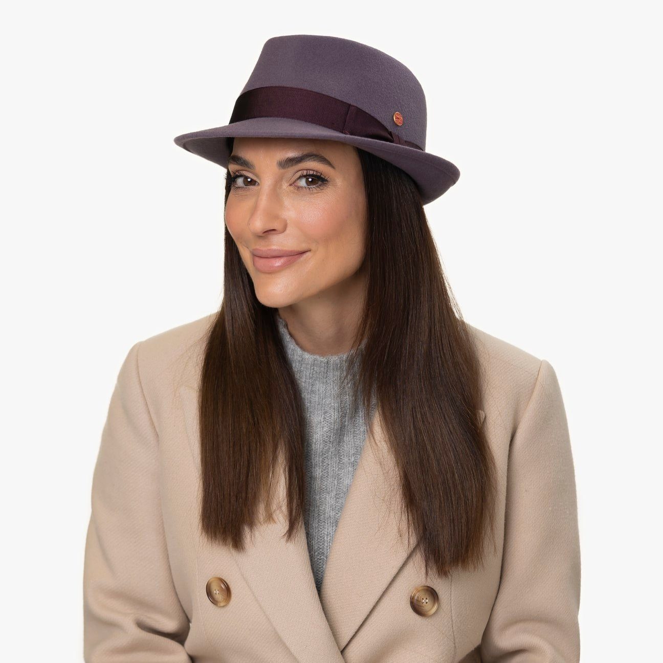 Mayser Trilby (1-St) Wollfilzhut mit Ripsband, Made in the EU