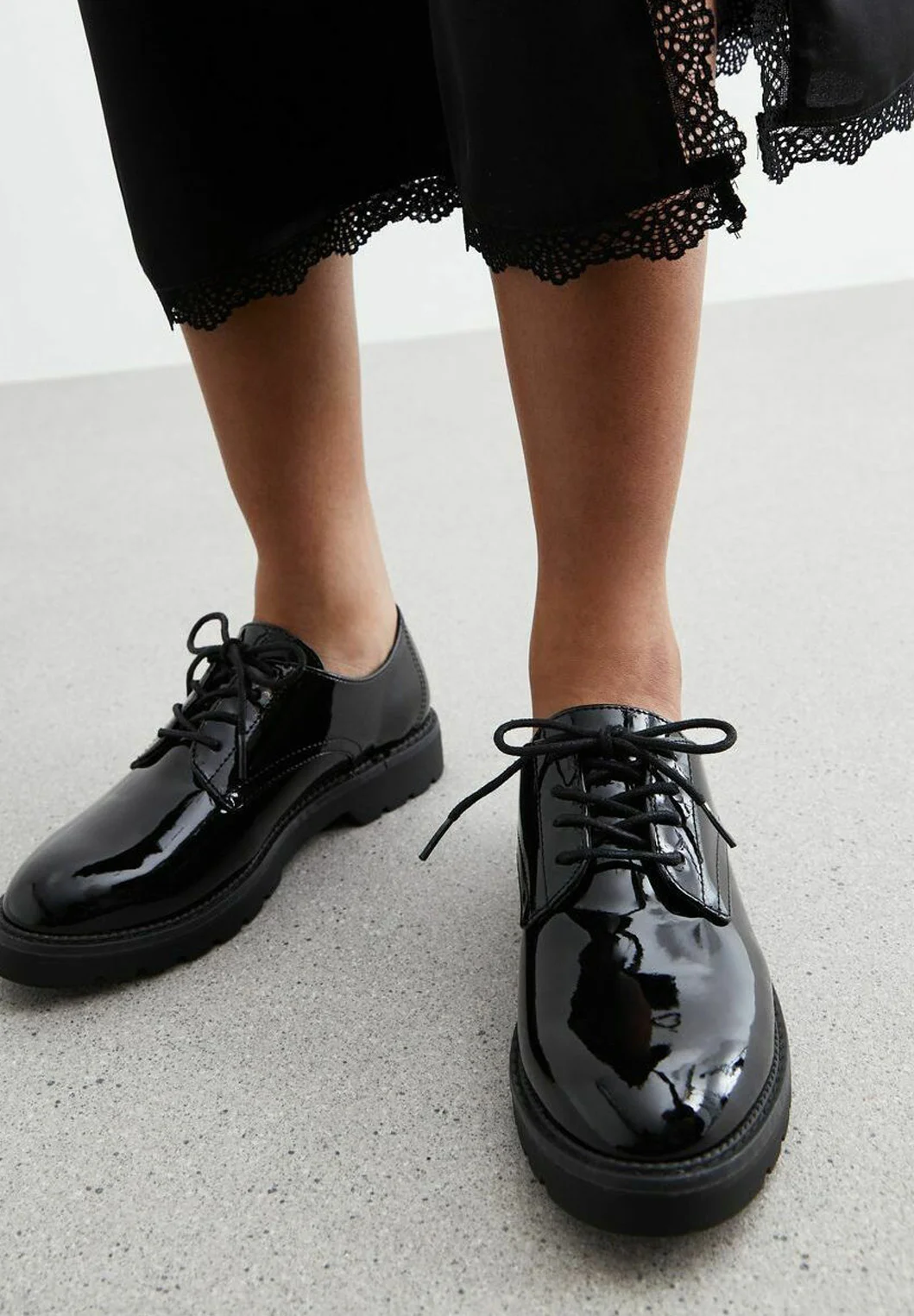 New Look BROGUES CHUNKY DE CHAROL - Con cordones