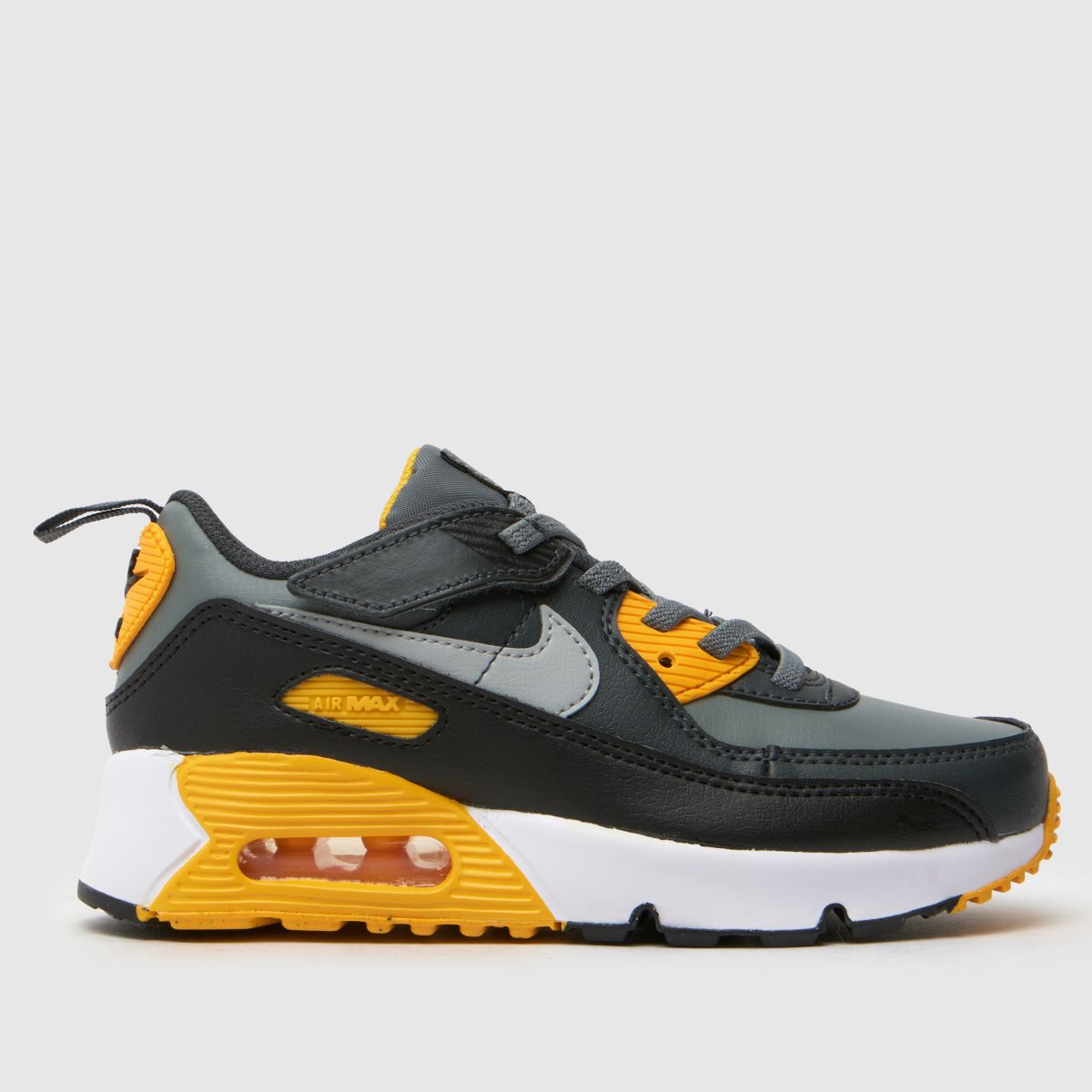 Nike grå multifärgade Air Max 90 easy on pojkar junior träningsskor