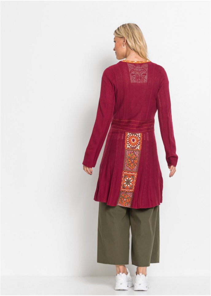 Longstrickjacke