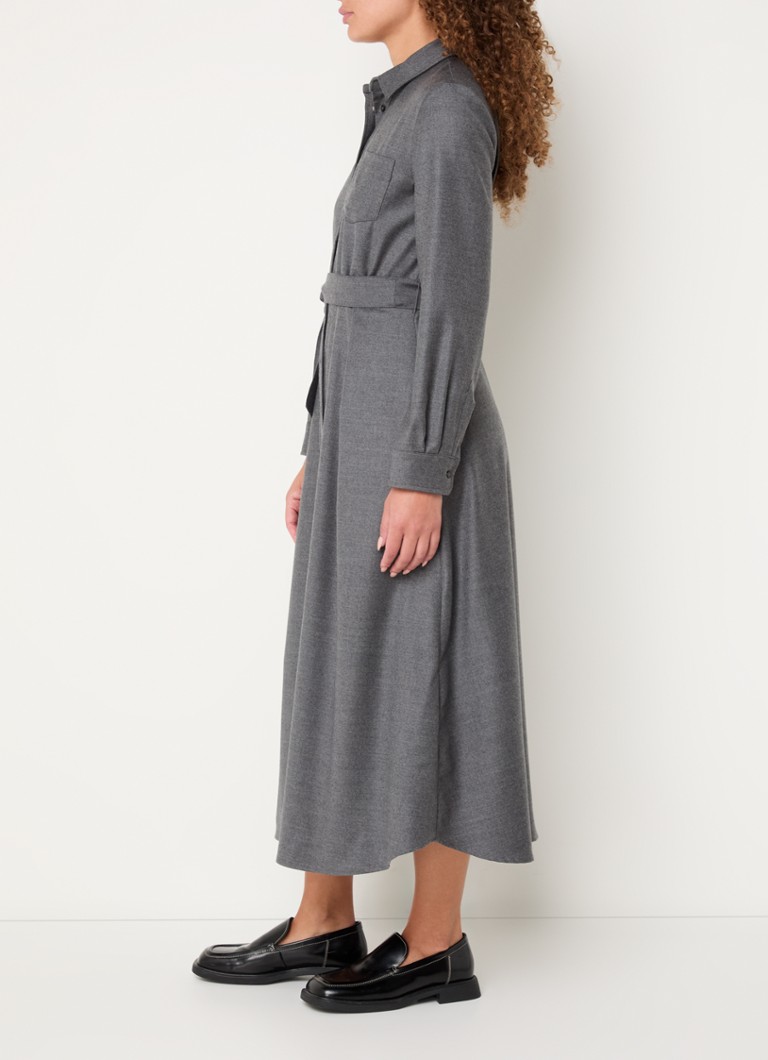 Μπλούζα μίντι MaxMara από παρθένο μαλλί με ζώνη και δέσιμο